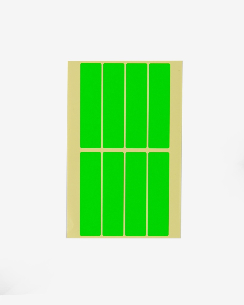 Colored Rectangular Coding Labels