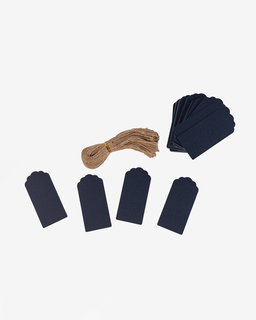Coloured Scallop Top Tag