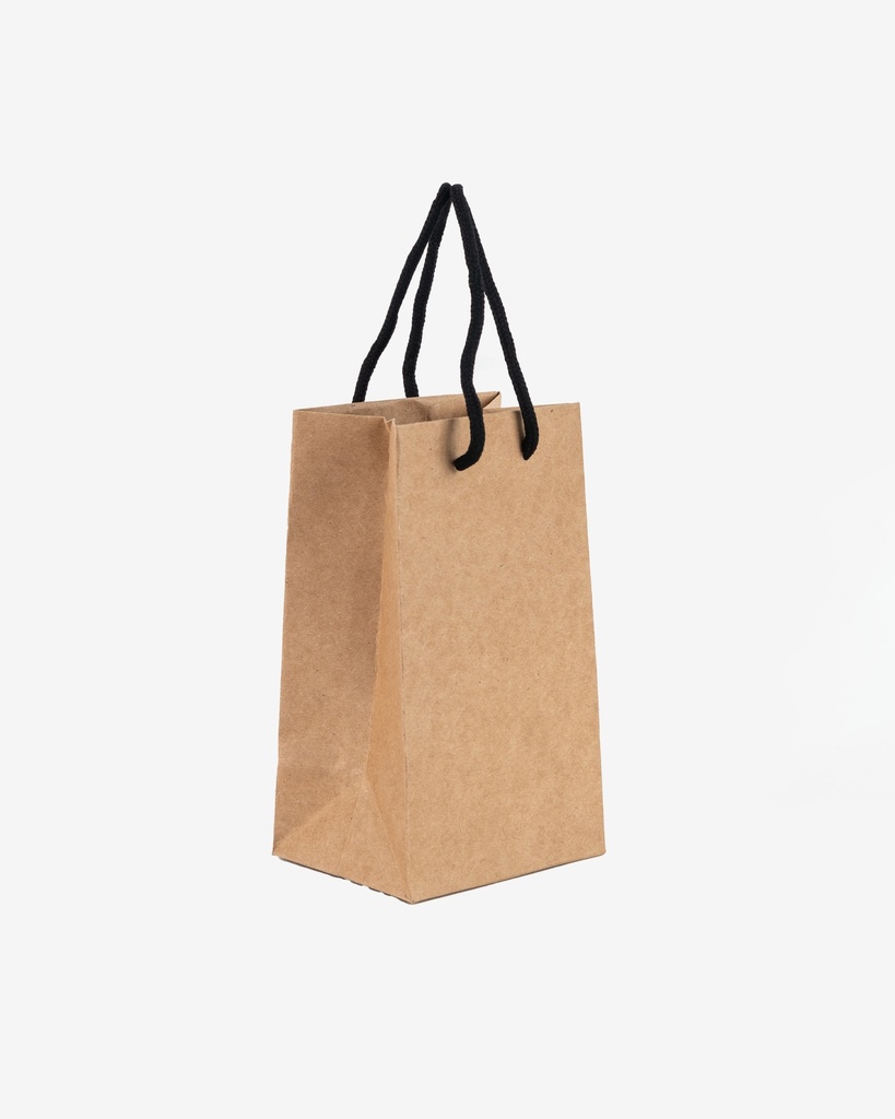Kraft Paper Bag, Black Rope Handle