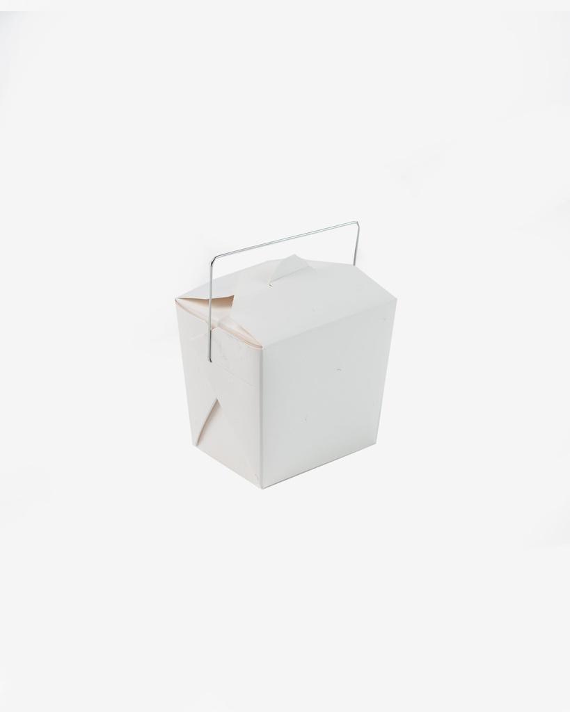 White Pail Box with Handle