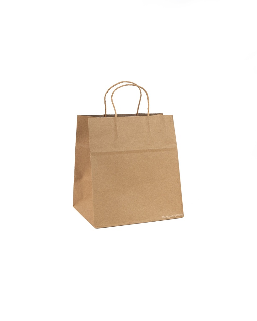 Kraft Paper Bag, Food, (9) - Fits 4 Cup Holder