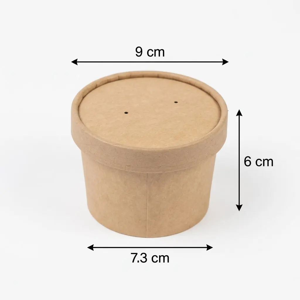 Kraft Ice Cream Cup and Lid Set