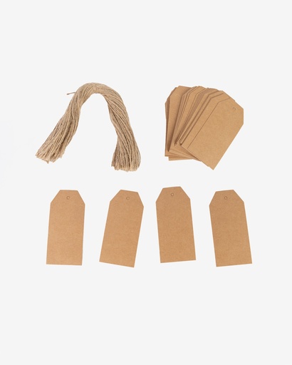 Kraft Hang Tag with Hemp Rope