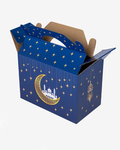 [CTNSR2415HR] Festive Laminated Hand - Carry Takeaway Box