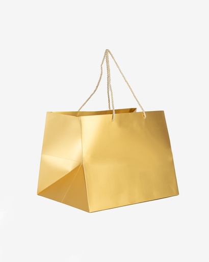 [GPB3729] Gold Card Paper Bag with Rope Handle